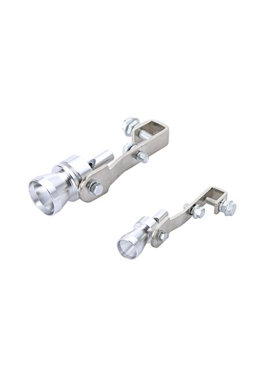 Moveevo Alüminyum Turbo Sesli İşaretleyici M Boy, Gümüş - Araç, Motosiklet Borusuna Kolay Kurulum, Yüksek Ses Kalitesi