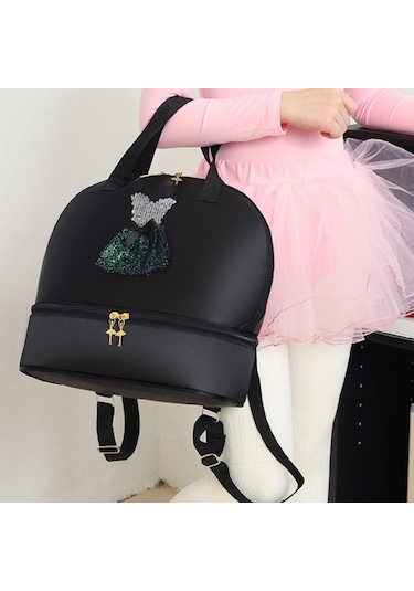 Suntek Bale Dans Sırt Çantası Sporları Seyahatleri İçin Siyah