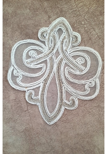 6 Adet Vizon Krem Fransız Tarzı Modern Bardak Altlığı & Kokteyl P Beyaz