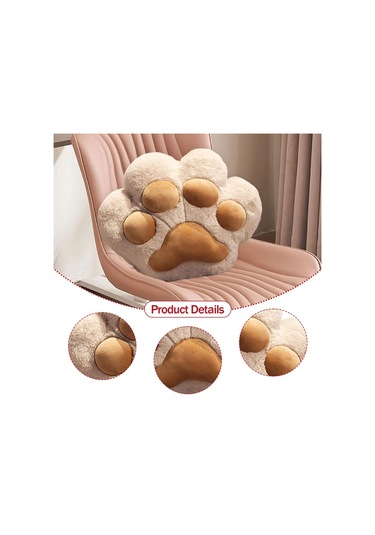 Suntek Kedi Pençesi Yastık Battaniye Sevimli  Açık Kahverengi