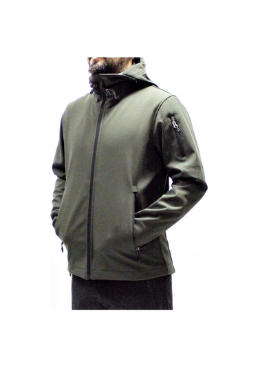 Mudwill Haki Trail Rüzgar Geçirmez Softshell Mont Ceket