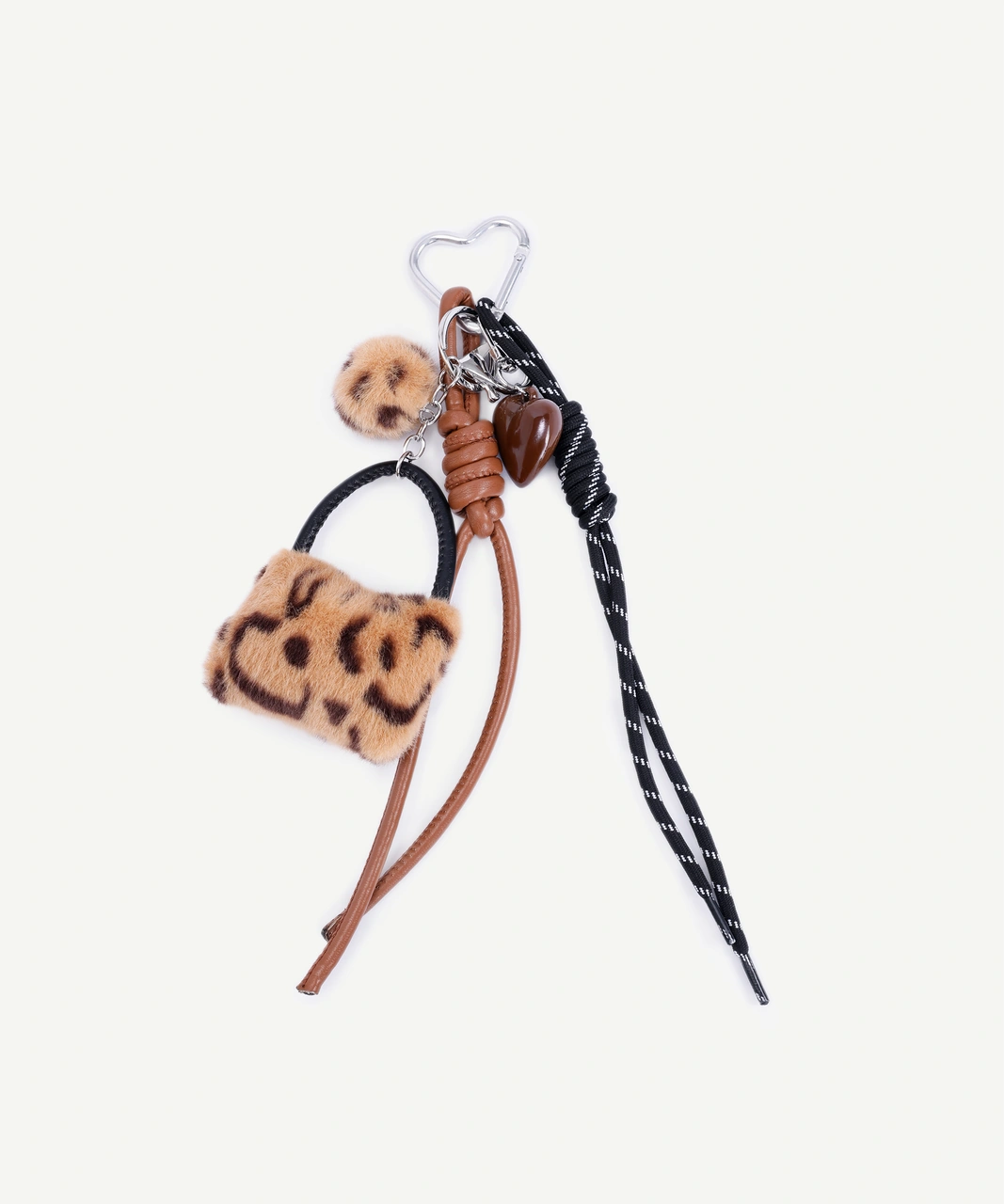 Yargıcı Tüylü Çanta Detaylı Charm Anahtarlık 25kkda9007x 320