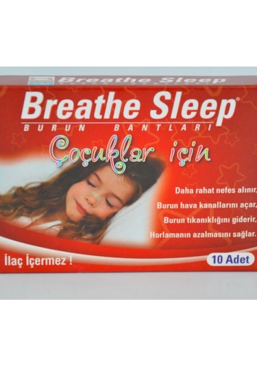 Breathe Sleep Çocuklar İçin Burun Bandı 10'lu