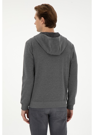 U.s. Polo Assn. Erkek Antrasit Melanj Hırka Örme 50293447-vr081 Antrasit Melanj