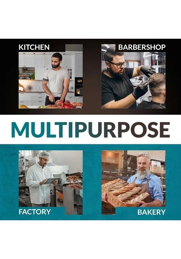 Willowhaven Beyaz 100 Adet Tam Kapsamlı Nefes Alabilir Sakal Filesi Erkek Berber Saç Maskesi