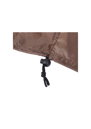 Xiyyadms Bahçe Dış Mekan Deck Kutusu Kılıfı 210d Oxford Kumaşı, Su/yağmur/uv/toz Koruyucu, 123x62x55 Cm Kahverengi