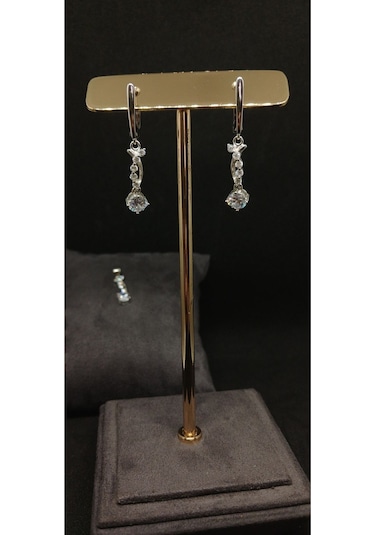 Kombin Yüzüklü Tektaş Gümüş Takı Seti 925 Ayar, Şık Ve Zarif Kadın Aksesuarı Gümüş