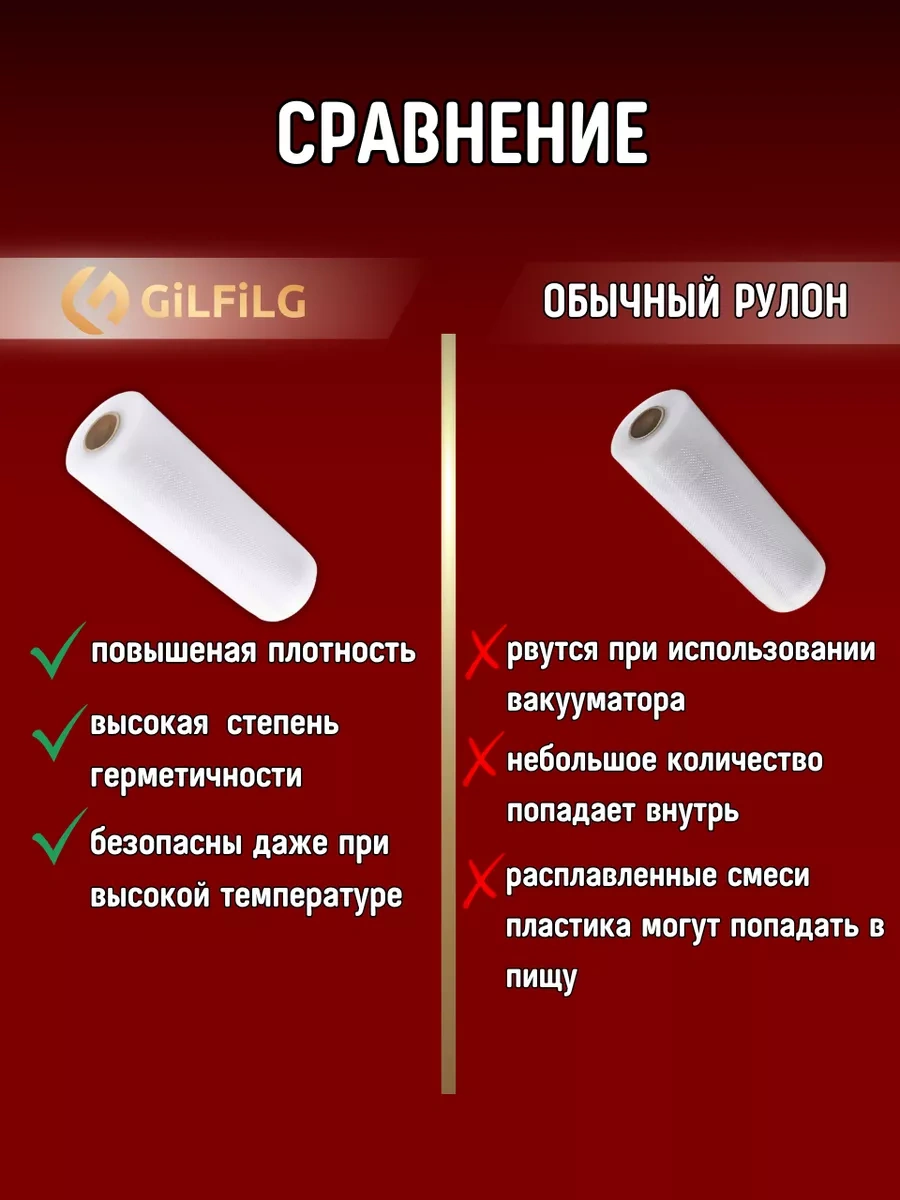 Gilfilg Vakumlama Makinesi İçin Oluklu Rulo Poşetler 30 X 1500 177420716