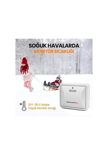 ThermoPro TX-4B İlave Dış Sensör (TP63B, TP67B, TP68B için)