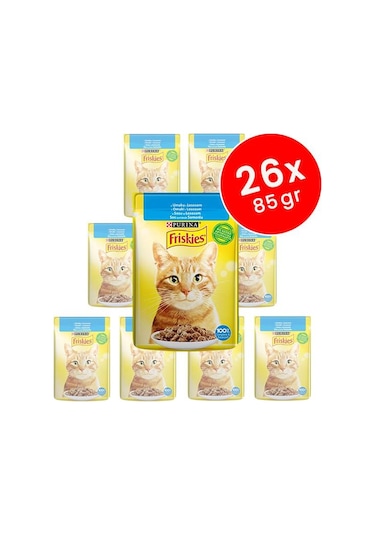 Friskies Somonlu Yetişkin Kedi Konservesi 26 x 85 G