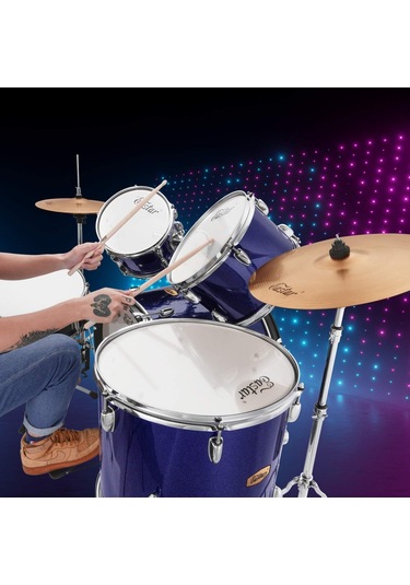 Eastar Eds-480mbe 22" 5-parça Akustik Davul Metallic Blue
