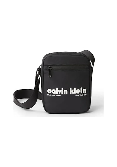 Calvin Klein Ckj Graphic Ck Reporter Siyah Erkek Çanta-8763 Siyah