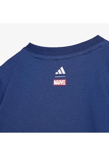 Adidas Marvel Set Çocuk Mavi Şort Takım Jz7676 Mavi