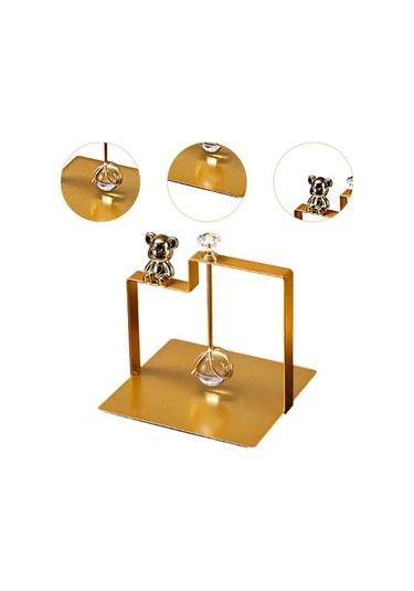 Trendooze Çiftlik Evi İçin Altın Renk Çok Amaçlı Peçetelik Oturma Odası Altın