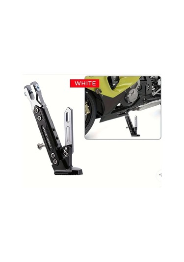 Chuangyinshop Cool Blue Universal Elektrikli Araç Tek Destek Motor Modifikasyon Yan Ayak Braketi Yaylı