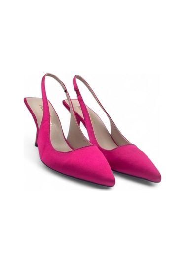 Ember Pembe Şık Ve Zarif Kadın Stiletto Topuklu Ayakkabı Pembe
