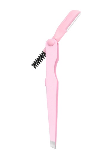 Homyl Kaş Cımbızı Paslanmaz Alet 4mm Düz Uçlu Cımbız Çok Pembe