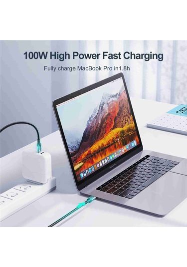 Joyroom S-cc100a10 Olağanüstü Serisi 100w Usb-c / Tip-c Usb-c / Tip-c Hızlı Şarj Veri Kablosu, Kablo Uzunluğu: 1.2m Beyaz