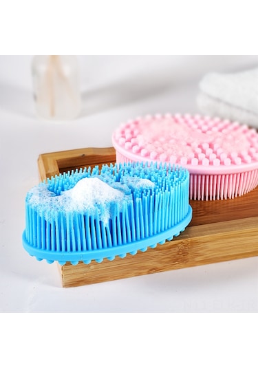 Xindoker Yumuşak Silikon Bebek Banyo Fırçası - Şampuan Fırçası & Duyusal Gelişim İçin