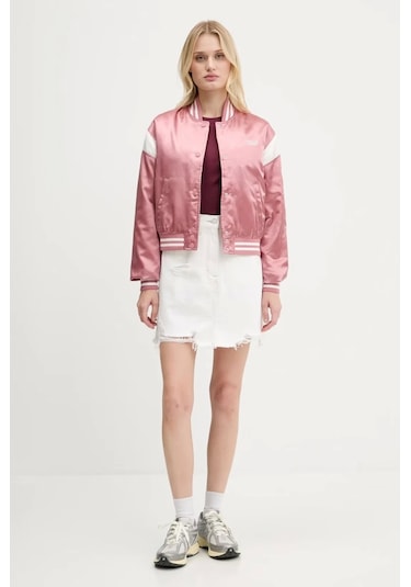 Tommy Jeans Tjw Scrıpt Varsıty Jacket Kadın Pembe Ceket Dw0dw20960tı0 Pembe
