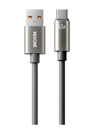 Wk Wdc-63a 66w Usb Tip-c Hızlı Şarj Veri Kablosu, Uzunluğu: 1.2m Gri