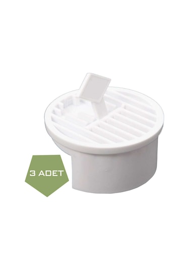 Gider Kapağı 3 Adet. Yer Süzgeci. Izgarası Gider Kapağı Beyaz