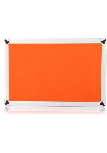 90x120 Duvara Monte Kumaşlı Pano Metal Çerçeveli Turuncu