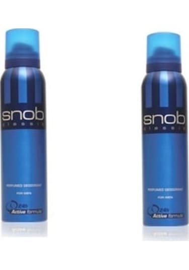 Snob Classic Erkek Deodorant 2 x 150 ML