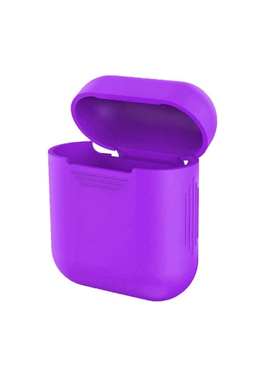 Airpods Uyumlu Zore Standart Silikon Kılıf-Mor Mor
