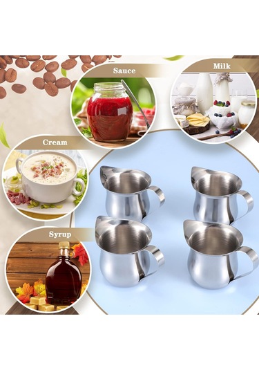 Teltree Paslanmaz Çelik 4'lü Süt Dökme Sürahisi - 90ml Çocuklar İçin Güvenli Ve Pratik Diğer