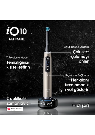 Oral-b İo 10 Şarjlı Diş Fırçası - Gold Şarjlı
