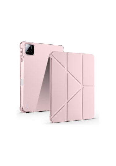 Adige Xiaomi Pad 7 Kılıf Tri Folding Standlı Kalem Bölmeli Kapaklı Kılıf