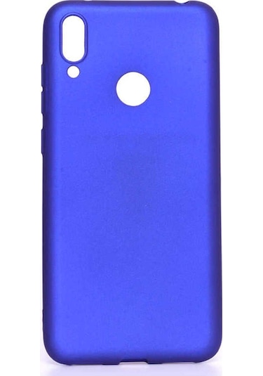 Huawei Y7 Prime 2019 Kılıf Zore Premier Silikon Kapak Saks Mavi