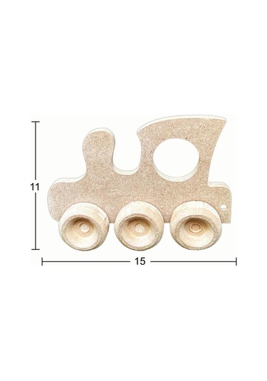 Ahşap Oyuncak Tren 15x11cm Oy102