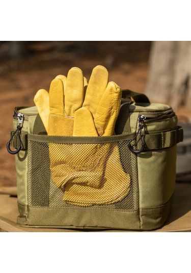 Mufunye Taşınabilir Çok Fonksiyonlu Kamp Aksesuar Düzenleyici - Çarpışma Önleyici Açık Hava Pişirme Seti Saklama Çantası Çok Renkli