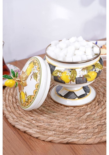 Lndset-9663-26 Miss Betty 3'lü Emaye Kavanoz Seti 001