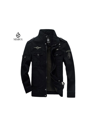 Erkek Kışlık Pamuklu Ceket Siyah