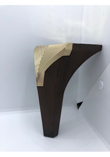 Plastik,venedik 15cm Ceviz-gold Koltuk,baza,mobilya Ayağı 4 Adet
