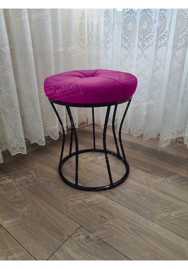 Kum Saati Dilimli Makyaj Pufu Kara İnci Mor