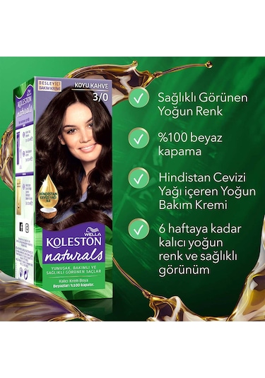 Koleston Naturals Boya 3/0 Koyu Kahve