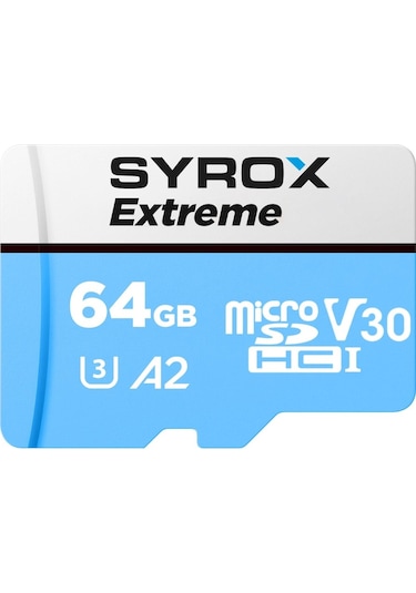 Syrox MC64 64 GB Micro SD Card Class 10 Hafıza Kartı Ve Adaptörü