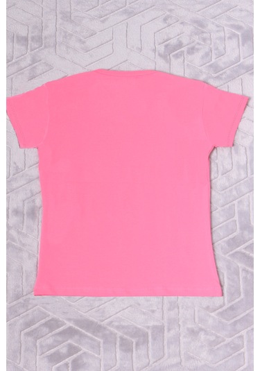 Hçm Kız Çocuk Tshirt Youth Baskılı Bisiklet Yaka C39 Gri