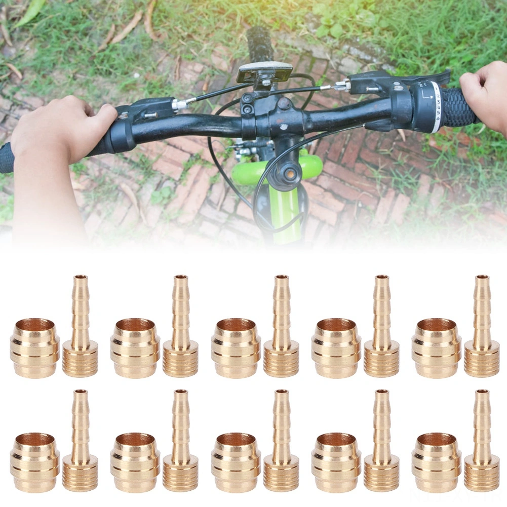 Shineyee Bisiklet Yağ İğnesi Zeytin Uçları Tamir Parçaları - Bakır Malzeme, Cnc İşleme, Mt2/4/6/8 Uyumlu, 10 Adet/ Paket