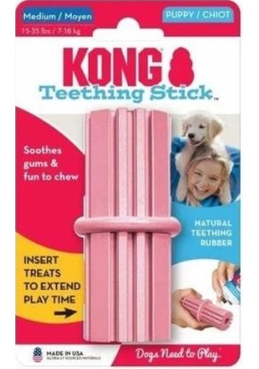 Kong Puppy Teething Stick Diş Temizliği Sağlayan Yavru Köpek Oyuncağı