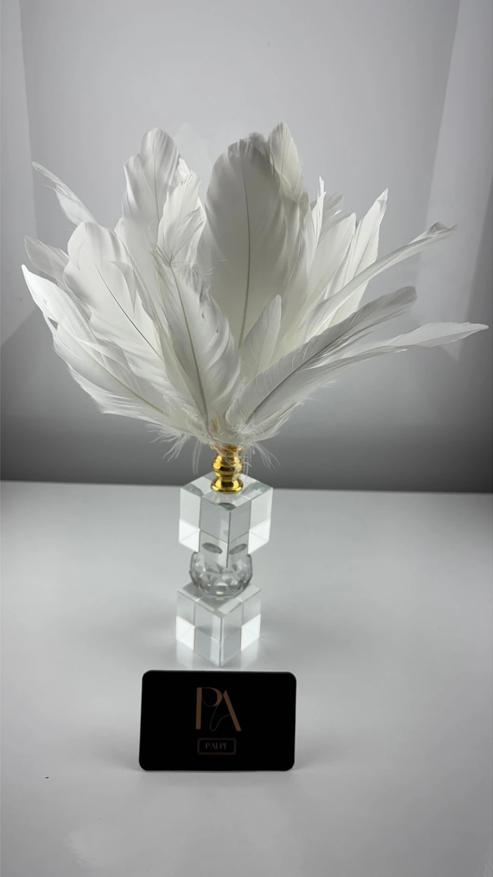 Gld Kristal Kartal Tüy Dekoratif Obje Biblo Süs Eşya Salon Aksesuar Sehpa Masa Konsol Ofis Salon Dekor