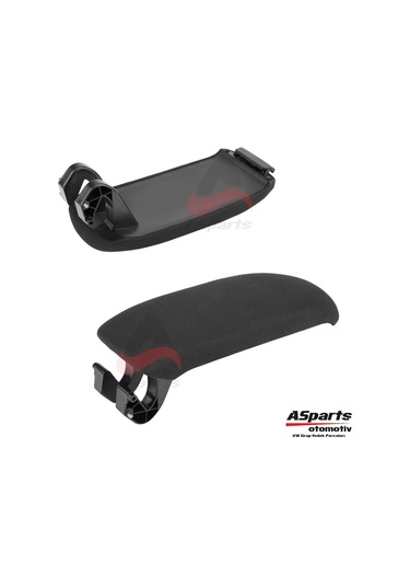 Audi A3 Kol Dayama Kolçak Kapağı Siyah Kumaş 8P0864245B