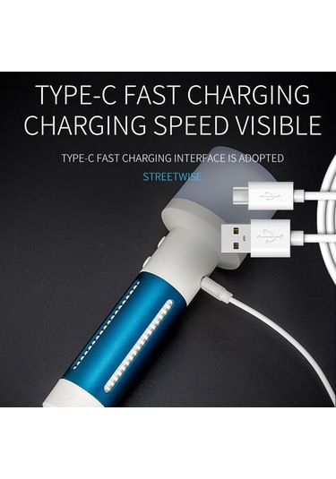 Cbtx Ch23036 Çift Işıklı El Feneri Su Geçirmez Led Boncuklar Çok Renkli Gece Lambası Kaymaz Taşınabilir El Feneri Siyah