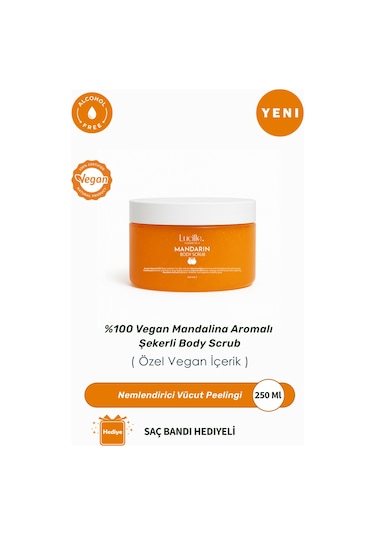 Lucille %100 Vegan Mandalina Aromalı Vücut Scrub 250 ML