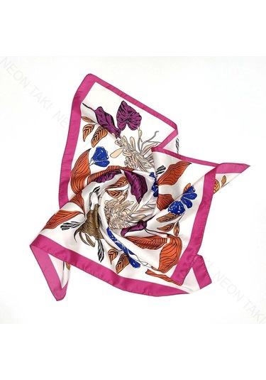 Çok Renkli, Fular 1, 54cmx54cm Çok Renkli