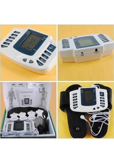 Geniş Ekran Lcd Ekran Elektrikli Masaj Terapisi Vücut Fizyoterapi Aleti Meridyen Akupunktur Beyaz